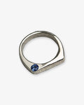 Blue Point Ring in pewter